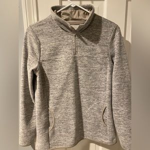 Small Grey half zip - light